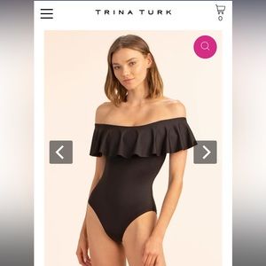 Trina Turk Ruffle Monaco One Piece Swimsuit